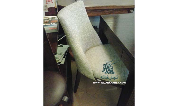 صندلی پارچه ای - CH-1201-BC-SC - چوب و پارچه