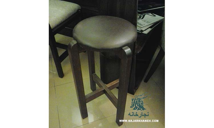 صندلی اوپن چرمی,CH-1901-BN-SL,چوب و چرم,فندقی تیره,,165000,صندلی اوپن چرمی