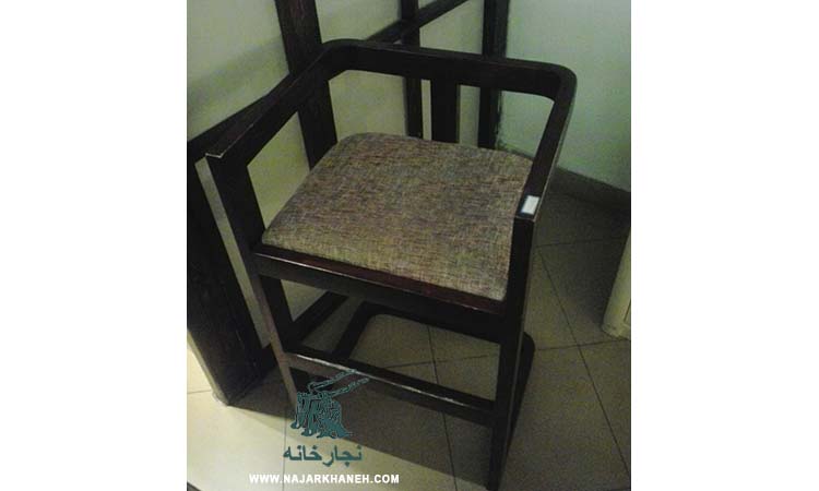 صندلی اوپن پارچه ای طرحدار,CH-1902-BW-SL,چوب و پارچه,فندقی تیره,,265000,صندلی اوپن پارچه ای با پایه طرحدار